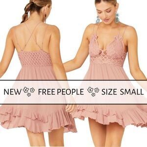 Free People Adella Lace Slip Dress Size Small New‎